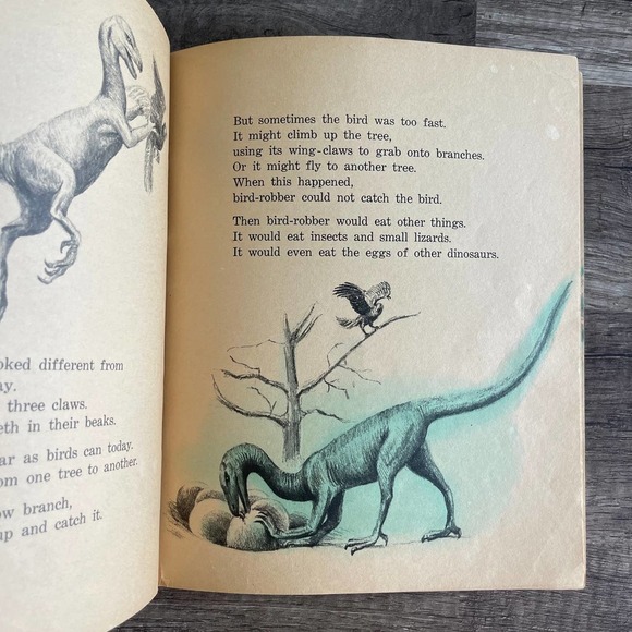 DINOSAUR STORY by JOANNA COLE MORT KUNSTLER | SCHOLASTIC [ VINTAGE 1974 ] - Picture 4 of 12